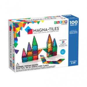 Magna-Tiles Μαγνητικό Παιχνίδι 100 κομματιών Clear Colors