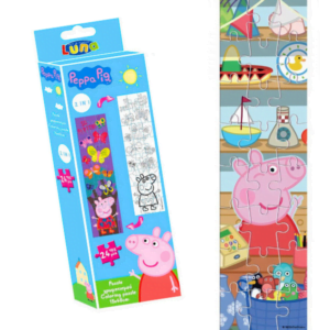 Coloring Tower Puzzle Luna Toys- Peppa Pig- 24 κομματιών