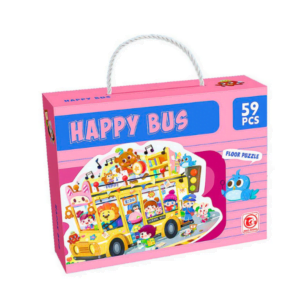 Happy Bus-Παζλ δαπέδου 59 κομματιών