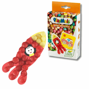 PlayMais - Mini Κατασκευές με κάρτες και σφουγγαράκια από άμυλο καλαμποκιού 2τεμ. - Πύραυλος